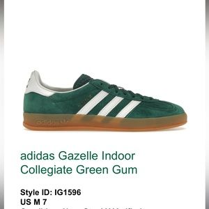 Adidas gazelle collegiate green gum